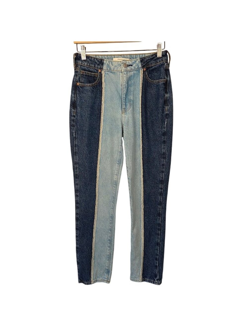 PacSun Two-Tone Contrast Blue Mom Jeans Size 26